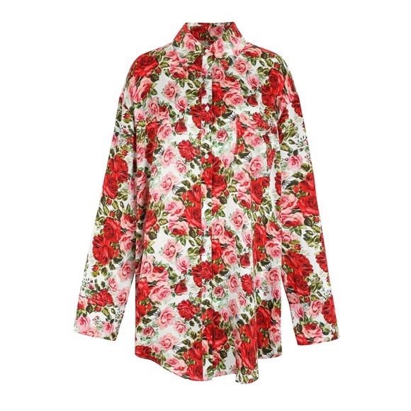 Selkie Roses are Red Silk Slumber Party Set - Picture 2 of 4